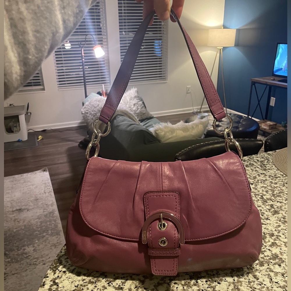 Coach Pleated Soho Leather Hobo Bag